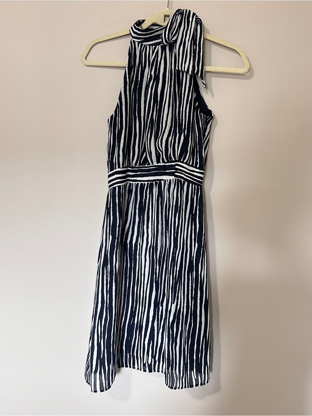 Banana Republic Striped Halter Tie Neck Dress - Picture 3 of 8